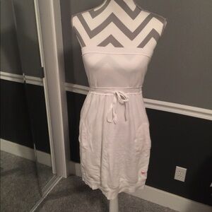 Victoria Secret PINK white strapless beach coverup